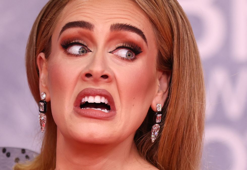 Adele poses as she arrives for the Brit Awards at the O2 Arena in London, Britain, February 8, 2022,Image: 660671497, License: Rights-managed, Restrictions: , Model Release: no, Credit line: TOM NICHOLSON / Reuters / Forum