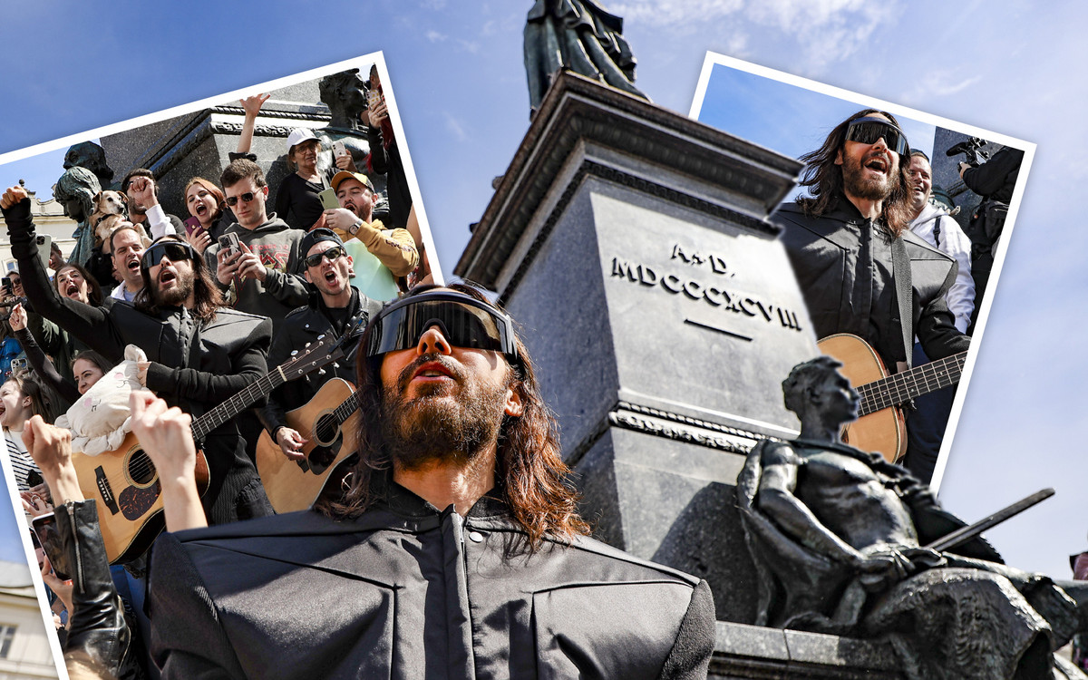 Jared Leto pojawił się w KRAKOWIE! Zagrał spontaniczny koncert na Rynku Głównym (FOTO)