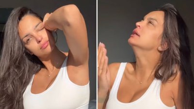 Klaudia El Dursi nadaje z łóżka bez makijażu, w ciążowej pozie. ,,Obfitość mojego ciała jest mi obca”