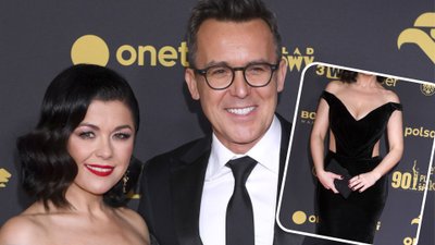 Cichopek towarzyszy Kurzajewskiemu na Gali Mistrzów Sportu. Takiego dekoltu już dawno nie miała