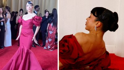 Oscary 2024. Bolesny upadek aktorki na czerwonym dywanie