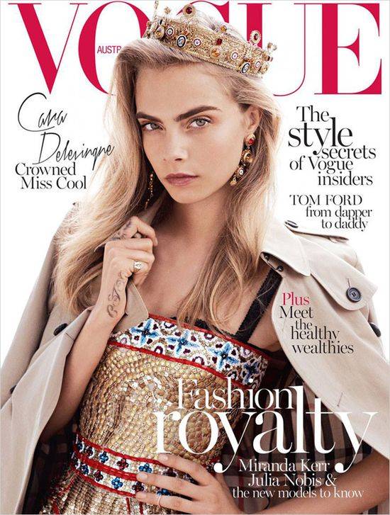 Cara Delevingne na okładkach Vogue’a