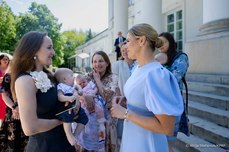 Marta Nawrocka spotkała się z polskimi mamami, fot. Alicja Stefaniuk/KPRP