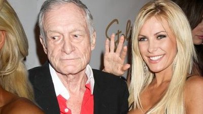 Hugh Hefner z obecną i ex dziewczyną (FOTO)
