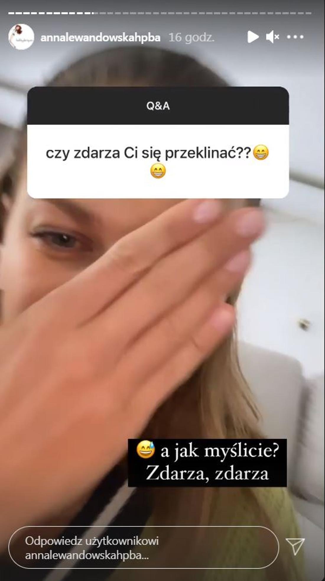 Anna Lewandowska zdradza szczegóły z życia prywatnego. Anna Lewandowska zdradza, czy przeklina.