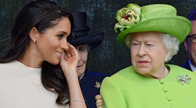 Księżna Meghan miała na sobie piękny prezent od królowej Elżbiety