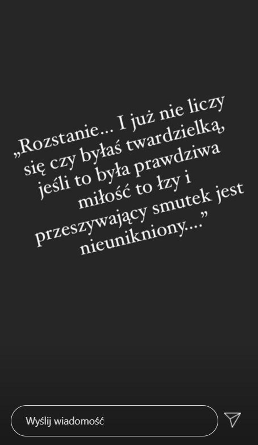 Sylwia Madeńska przeżywa rozstanie. 
