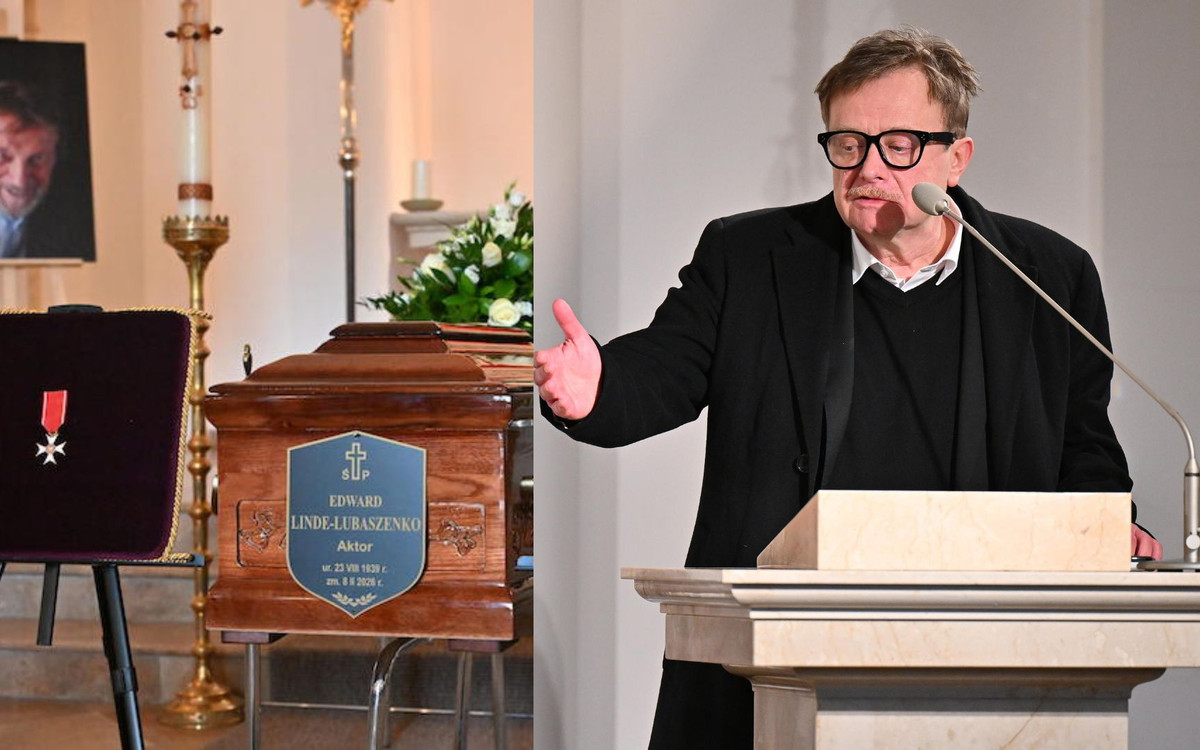 Poruszające przemówienie Olafa Lubaszenki na pogrzebie ojca. “Pozwólcie, że uśmiechnę się do mojego taty po raz ostatni”