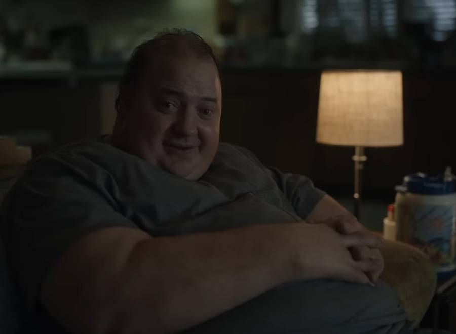 Brendan Fraser, fot. Kadr z filmu: "Wieloryb"