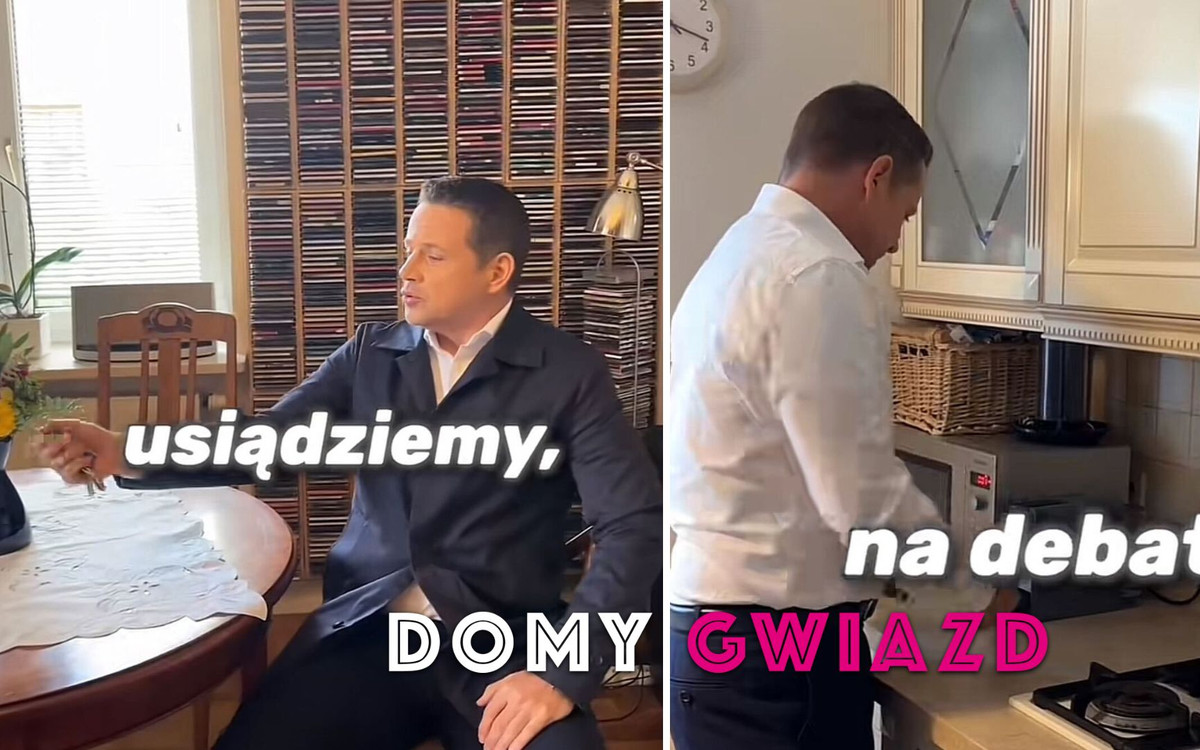 Rafał Trzaskowski pokazał stylowy salon. Stos płyt i książek powala na kolana!