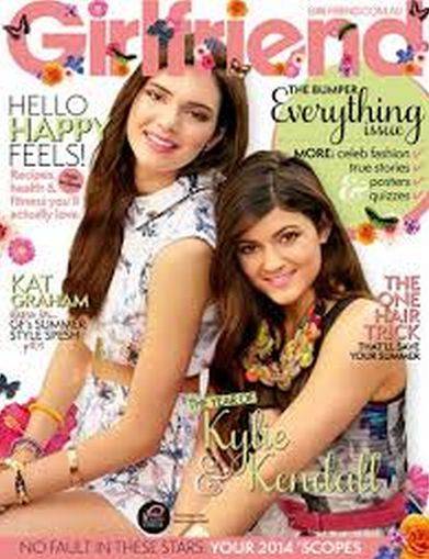 Okładki z siostrami Jenner