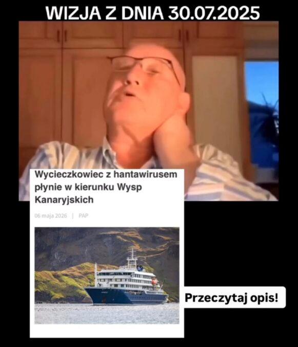 Krzysztof Jackowski nie krył emocji: „Ten statek przyniesie zagrożenie”, fot. Instagram