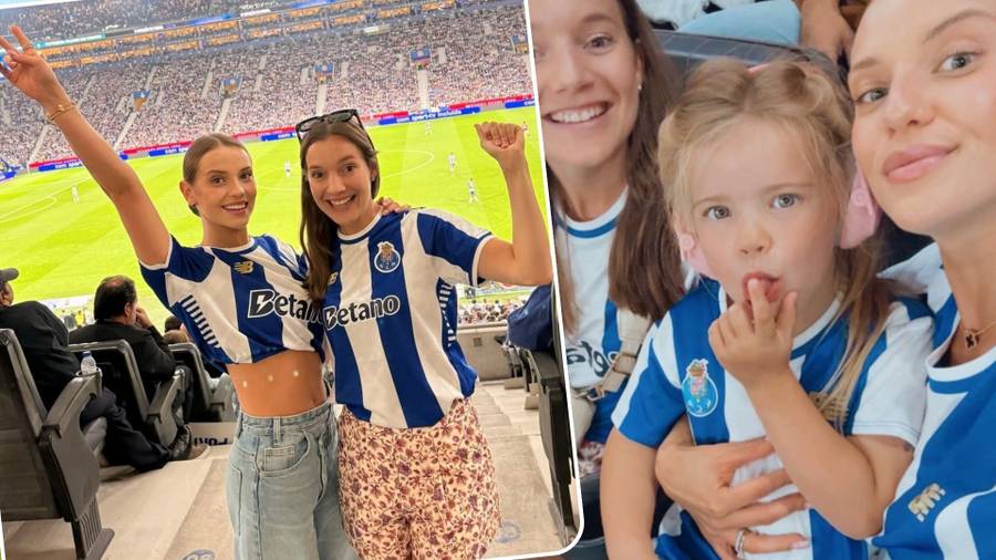 Sanah z żoną Jana Bednarka dopingowały go na meczu w Portugalii