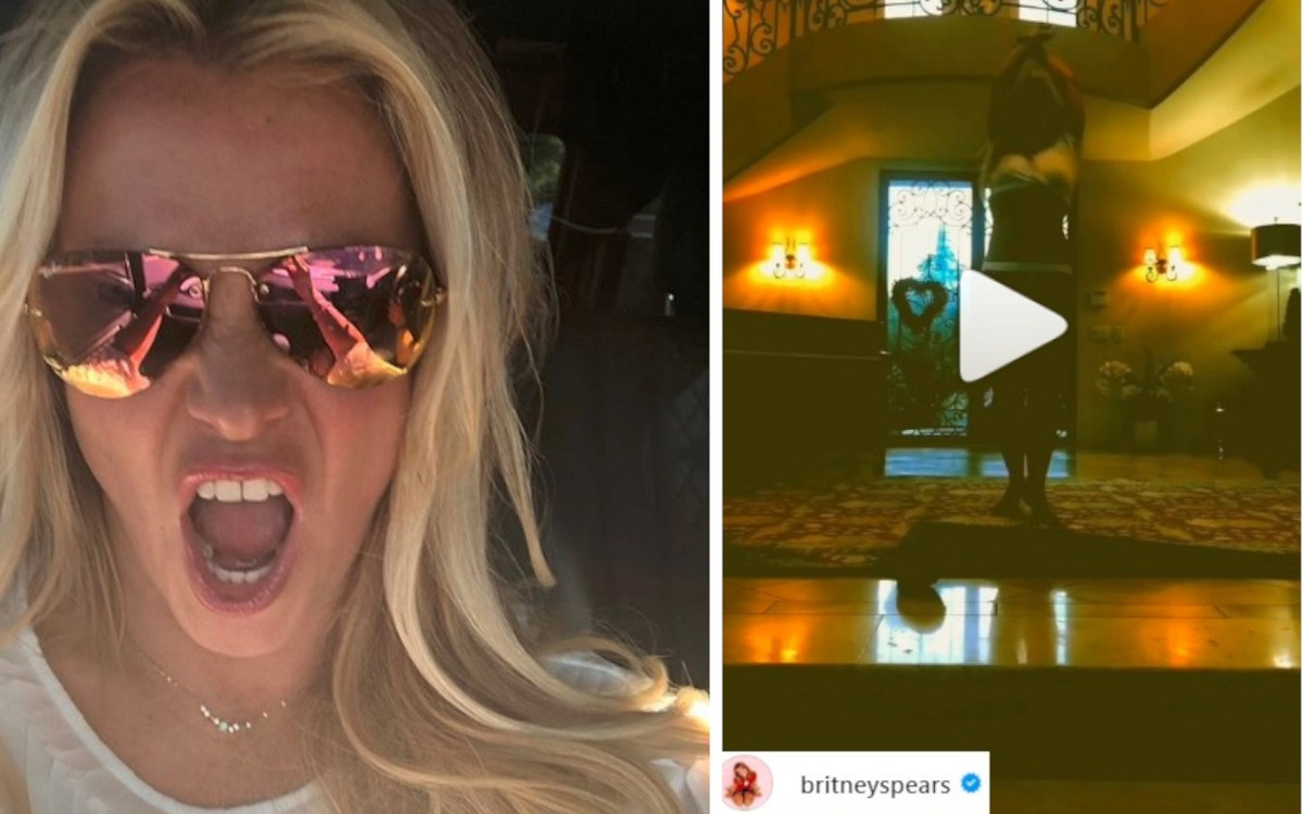 Britney Spears wrzuciła kolejny kompromitujący filmik – tańczy z pluszowym wężem