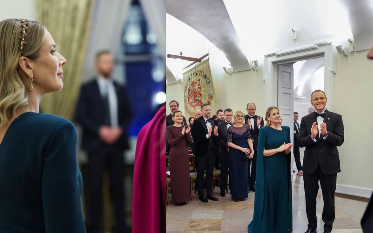 Marta Nawrocka założyła to na spotkanie z królem. Wszyscy patrzą na te wycięcia