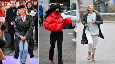 Tłumy gwiazd w DDTVN. Edyta Pazura w wypasionym porsche, Steczkowska z synem…