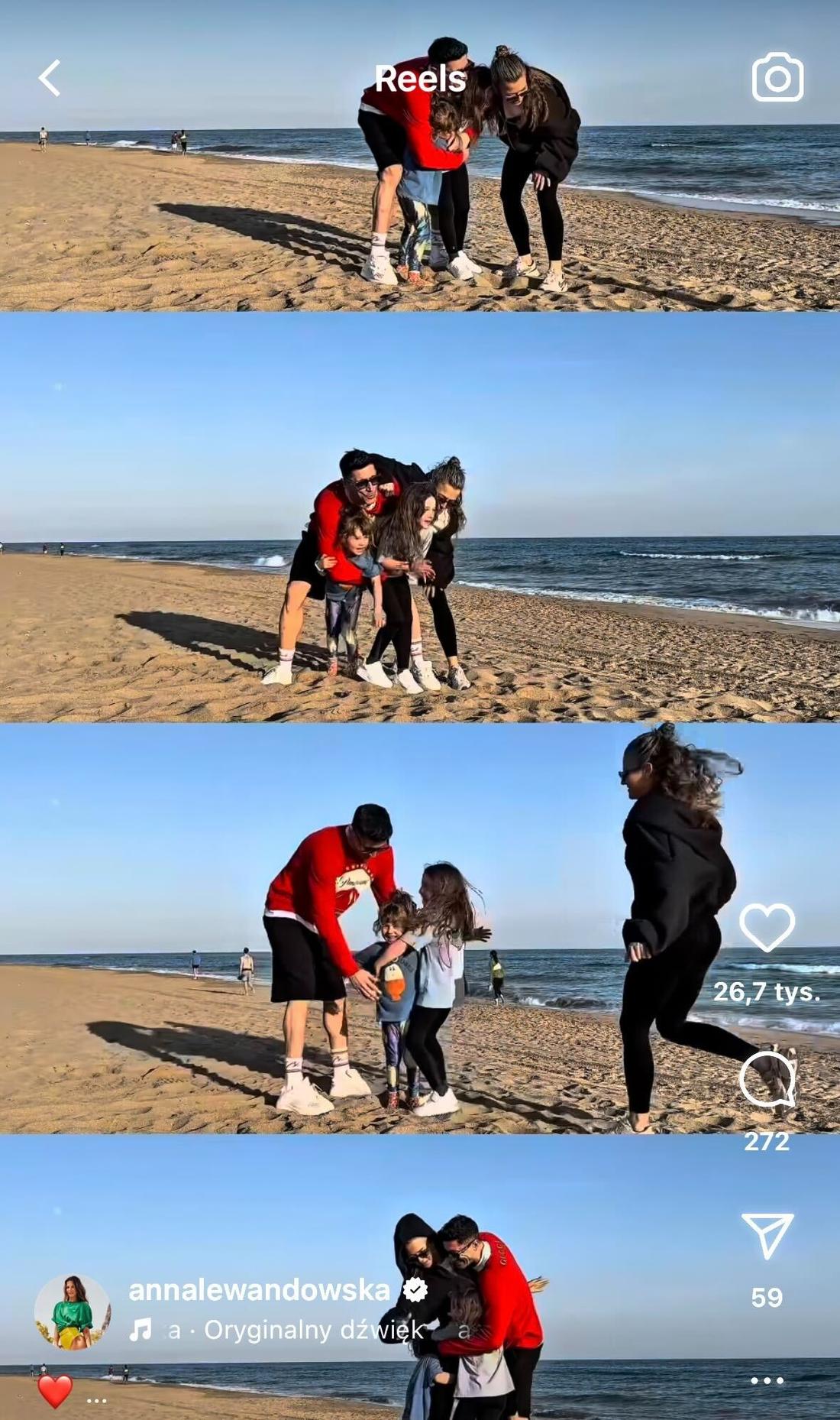 Anna Lewandowska, Robert Lewandowski, fot. Instagram. 
