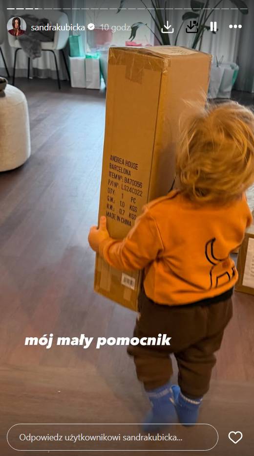 Przeprowadzka Sandry Kubickiej, fot. Instagram