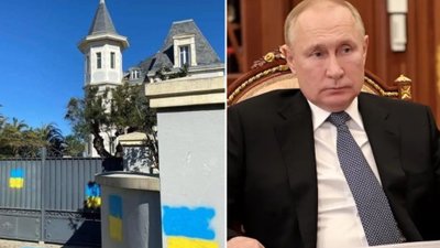 Tak teraz wygląda francuska willa córki Putina. Aktywiści nie mają litości (ZDJĘCIA)