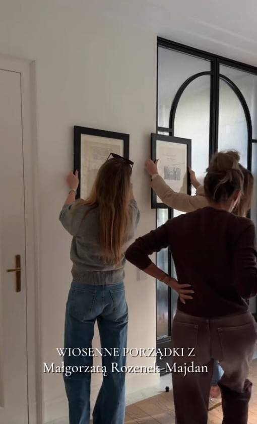 Małgorzata Rozenek przygotowuje willę na wiosnę, fot. TikTok.com