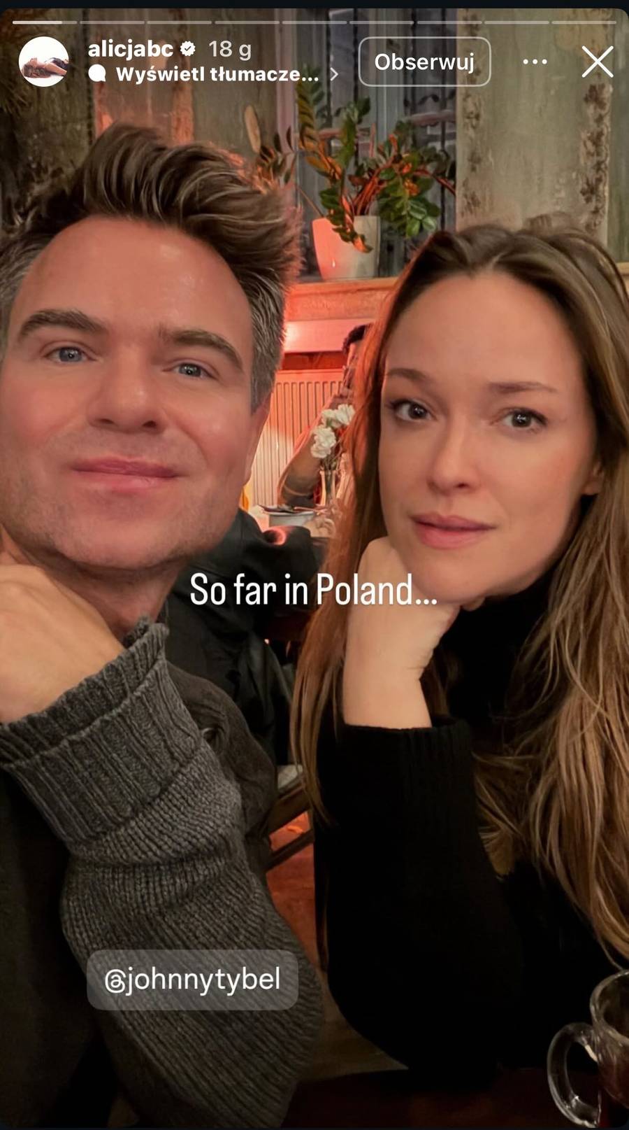 Alicja Bachleda-Curuś w Polsce/Instagram/alicjabc