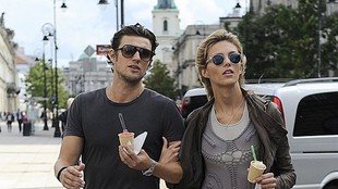 Anja Rubik z mężem na lodach (FOTO)