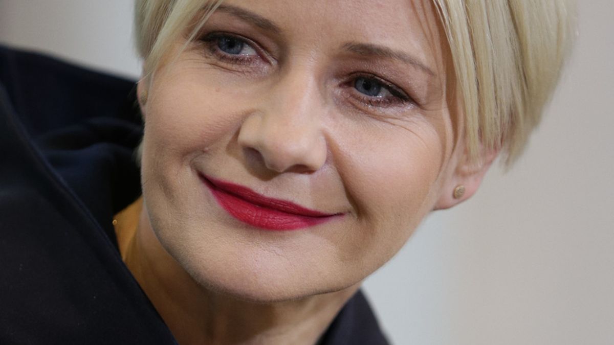 Małgorzata Kożuchowska na Off Camera Festiwalu w Krakowie w nowej fryzurze