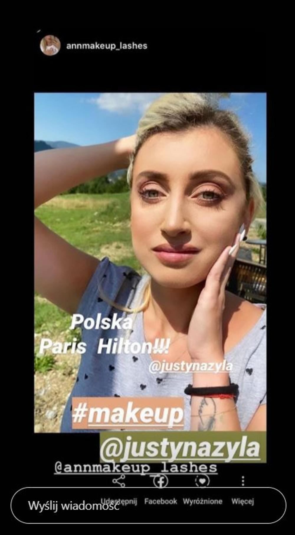 Justyna Żyła jak polska Paris Hilton.