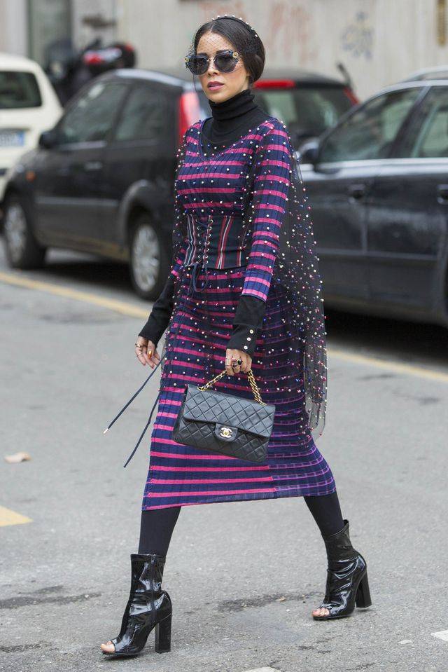 Marina i Macademian Girl zauważone na Fashion Week w Mediolanie