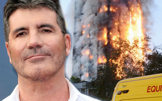 Simon Cowell w wyjątkowy sposób uczcił ofiary pożaru w Londynie