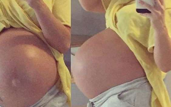 Polska celebrytka pokazała ogromny ciążowy brzuch (Instagram)