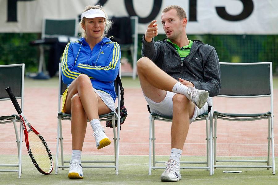 Anna Guzik z partnerem