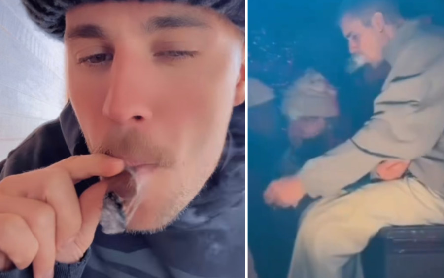 Justin Bieber pali jointa w towarzystwie 15-letniego brata. Hailey musiała szybko interweniować! (WIDEO)