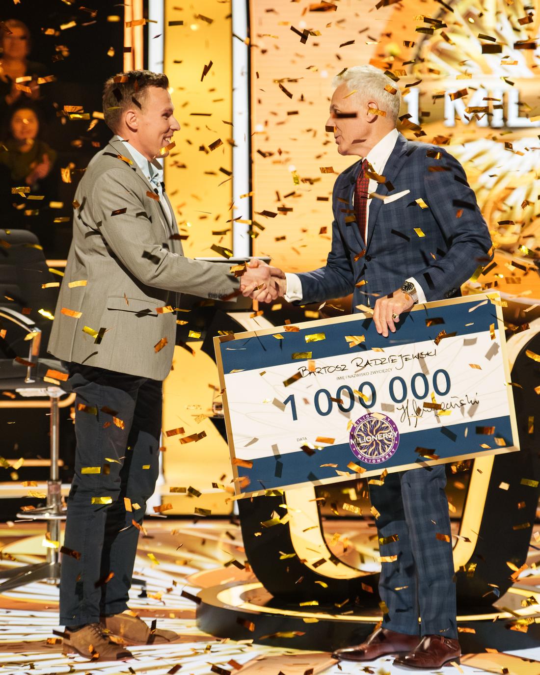 Bartosz Radziejewski wygrał milion w Milionerach, fot. Polsat