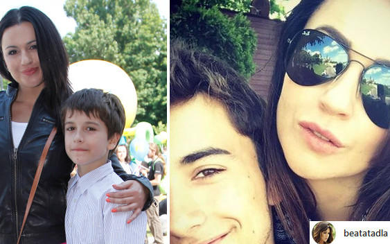 Tak dziś wygląda 17-letni syn Beaty Tadli. Od małego pozował z nią na ściankach