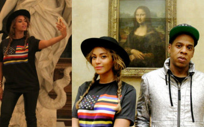 Państwo Carter obfotografowali się w Luwrze (FOTO)