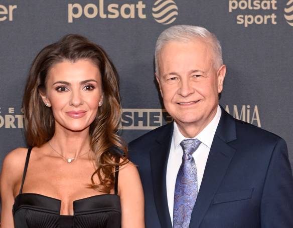 Tata Dominiki Tajner pojawił się ze swoją młodszą żoną na Gali Mistrzów Sportu