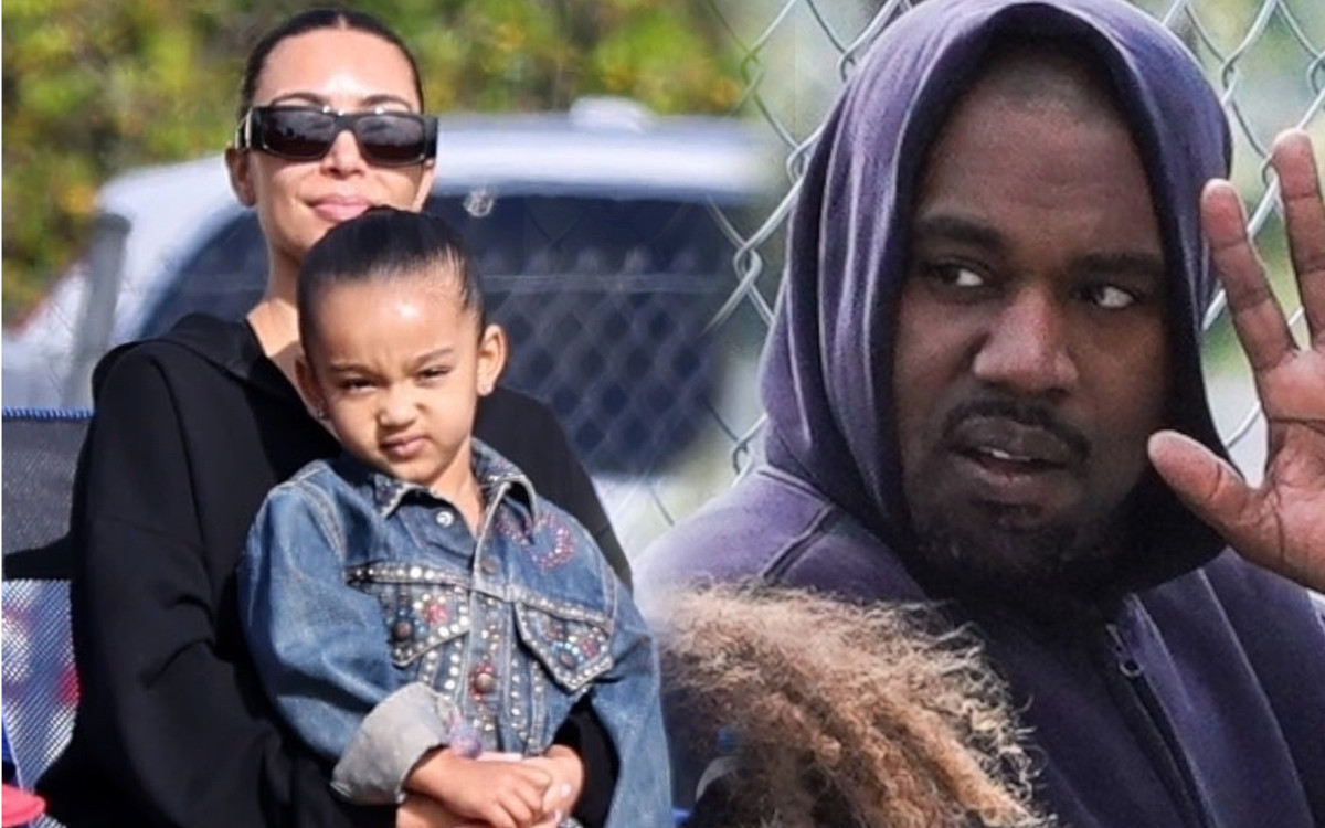 Niezręczne spotkanie Kim Kardashian i Kanye Westa na meczu syna (ZDJĘCIA)