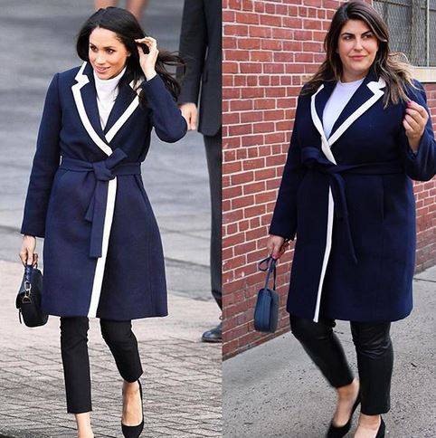 Wygląda jak KSIĘŻNA? Blogerka PLUS SIZE kopiuje styl Meghan Markle (ZDJĘCIA)