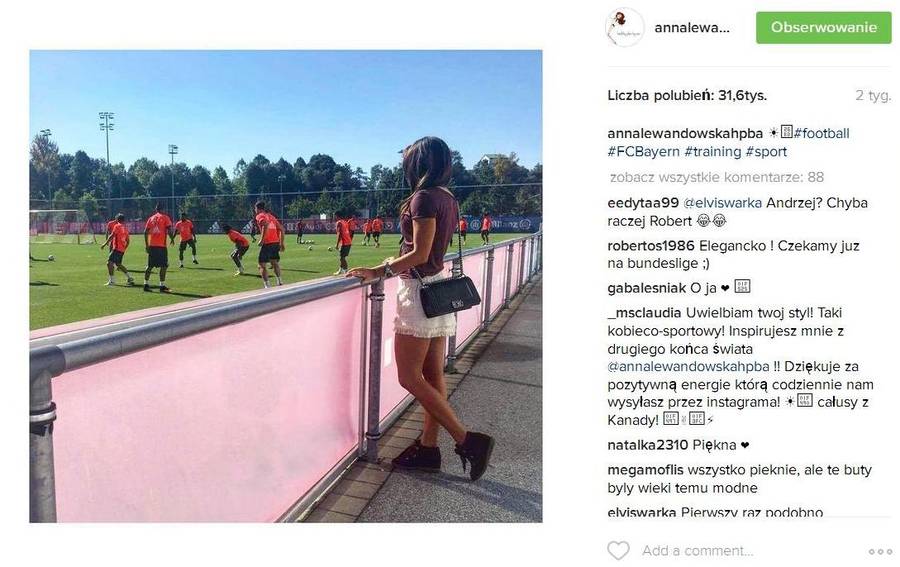 Co robi Anna Lewandowska, gdy jest po treningu?