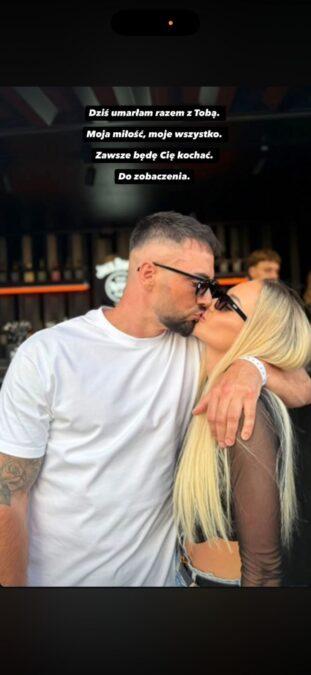 Partnerka żegna Łukasza Litewkę, fot. Instagram