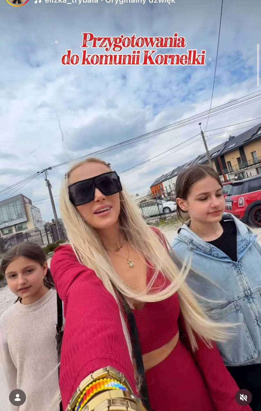 Eliza Trybała kulisy komunii córki/Instagram/elizka_trybala