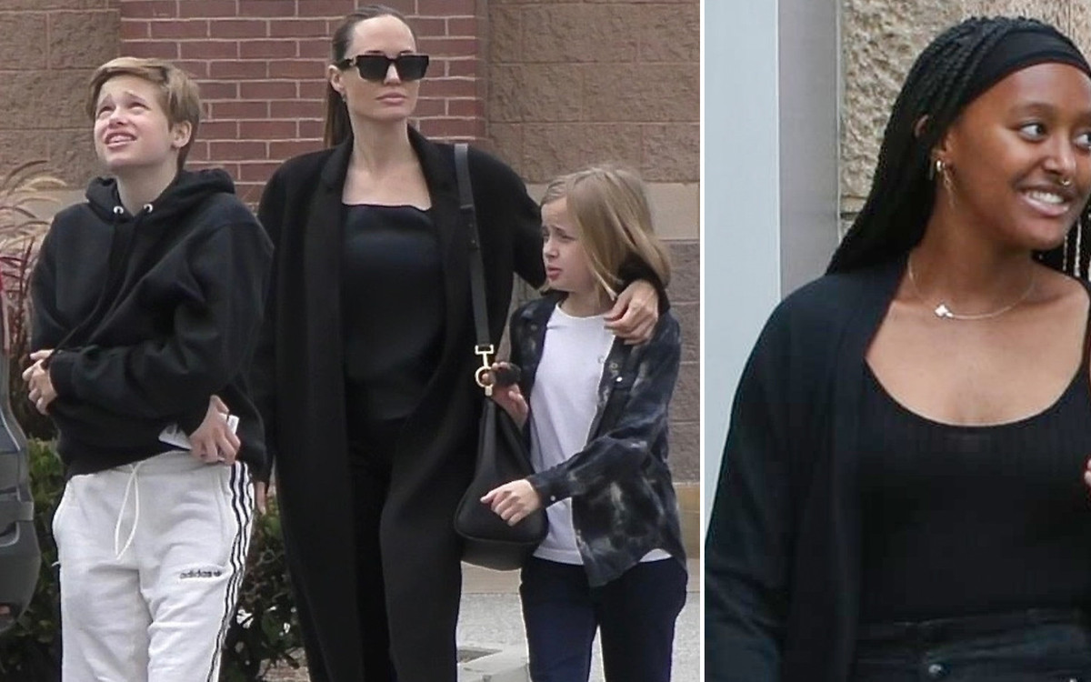 Angelina Jolie zorganizowała córkom babski wypad – wszystkie poszły na sushi (ZDJĘCIA)