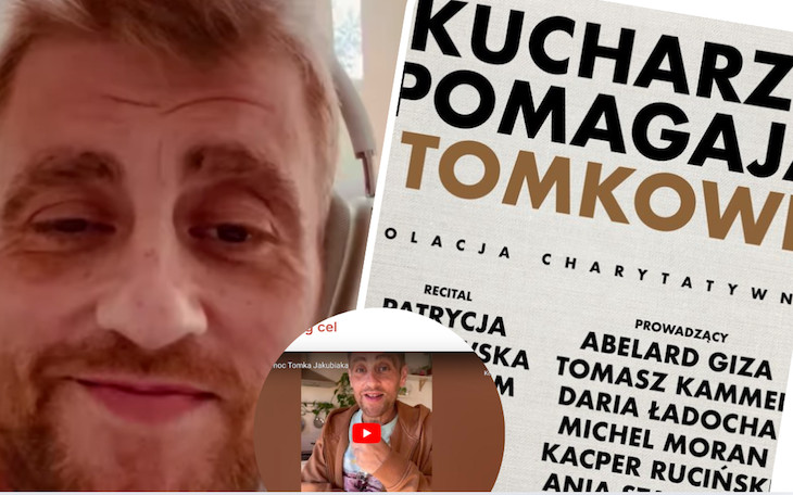 Już dziś wyjątkowa kolacja charytatywna dla Tomka Jakubiaka: „Kucharze pomagają Tomkowi”