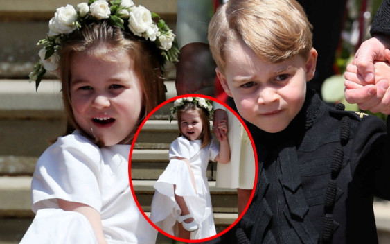 Wygibasy księżniczki Charlotte skradły uroczystość zaślubin Meghan i księcia Harry’ego