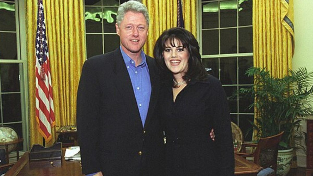 Monica Lewisnky i Bill Clinton fot. Wikimedia Commons