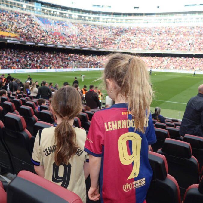 Anna Lewandowska z córkami, fot. Instagram