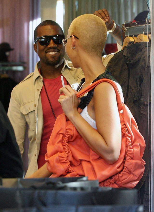 Kanye West w czasach, gdy spotykał się z Amber Rose