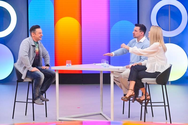 Halo tu Polsat. Caroline Derpienski odwiedziła studio w zaskakujących szpilkach