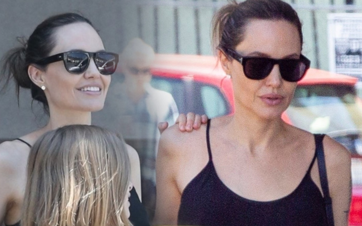 Angelina Jolie z córką Vivienne wychodzą z apteki z dużymi pakunkami w rękach (ZDJĘCIA)